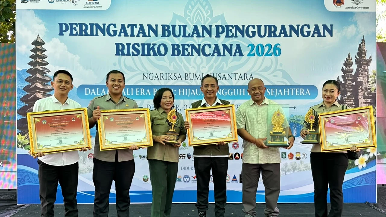 BPBD Jembrana Raih 4 Penghargaan Sekaligus di Tingkat Provinsi Bali